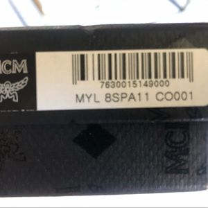 MCM Patricia Visetos two fold wallet w gold chain